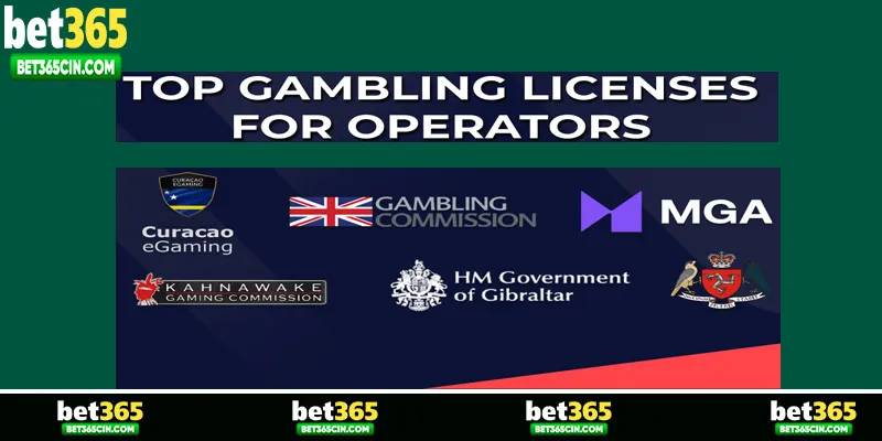 Nhà cái bet365 sở hữu nhiều loại giấy phép uy tín